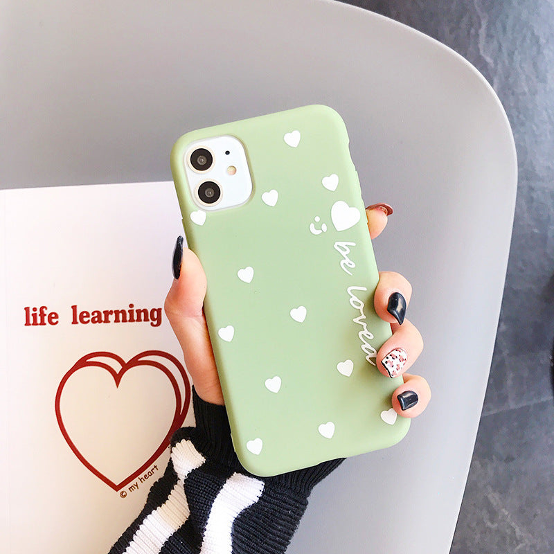Love Heart Soft TPU iPhone Case – Cute & Colorful Back Cover for Multiple iPhone Models