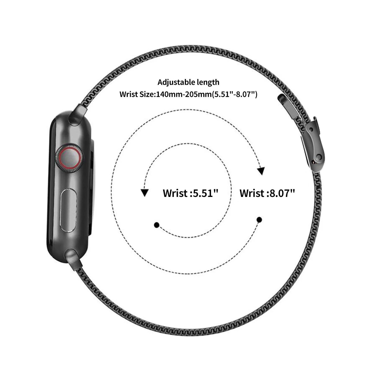 Metal Milanese Strap Band for Apple Watch