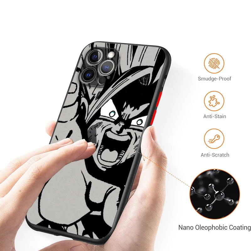 Dragon Ball Z Fans Goku Black Frosted for Apple iPhone 13 +