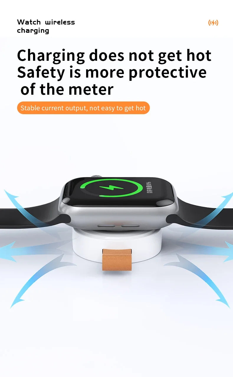 Magnetic Wireless Charging Stating For Apple Watch 3 +