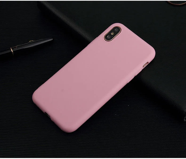 Candy Color Cover Case for iPhone X