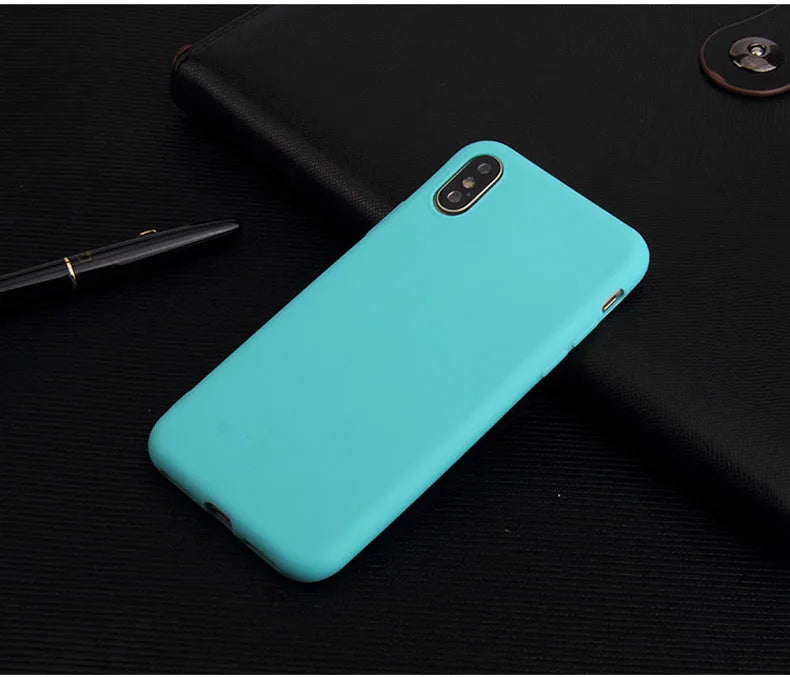 Candy Color Cover Case for iPhone X