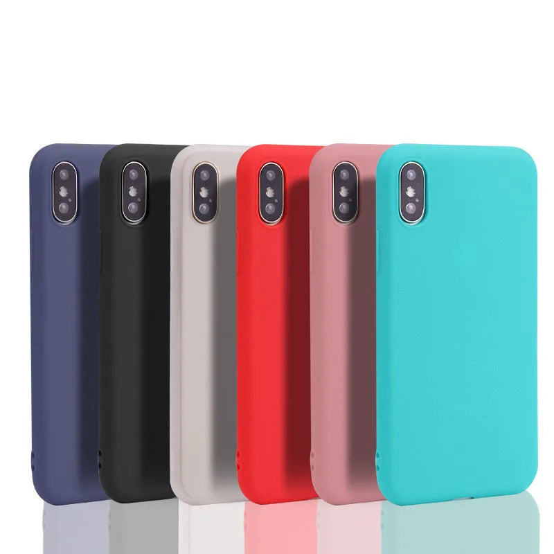 Candy Color Cover Case for iPhone X