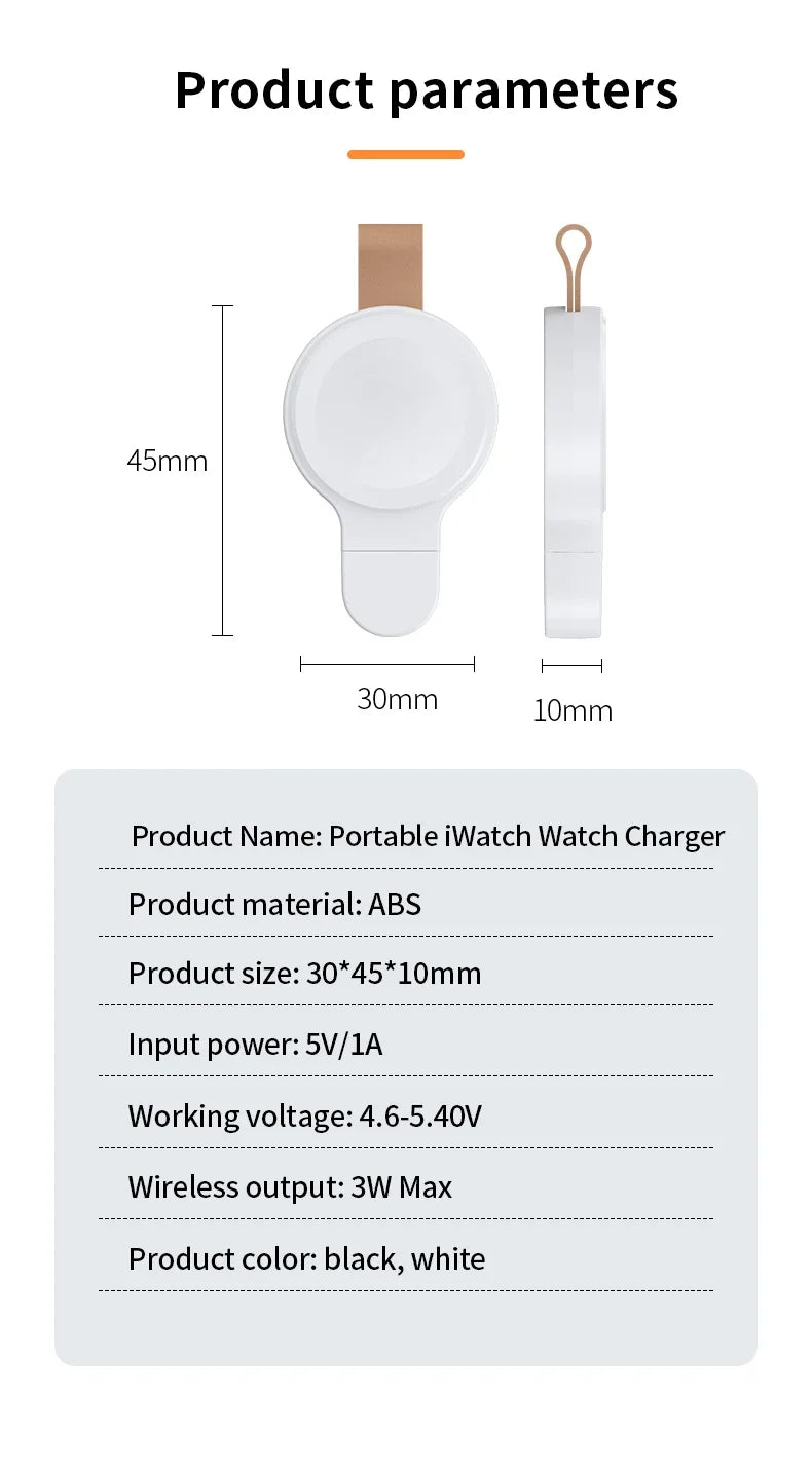 Magnetic Wireless Charging Stating For Apple Watch 3 +