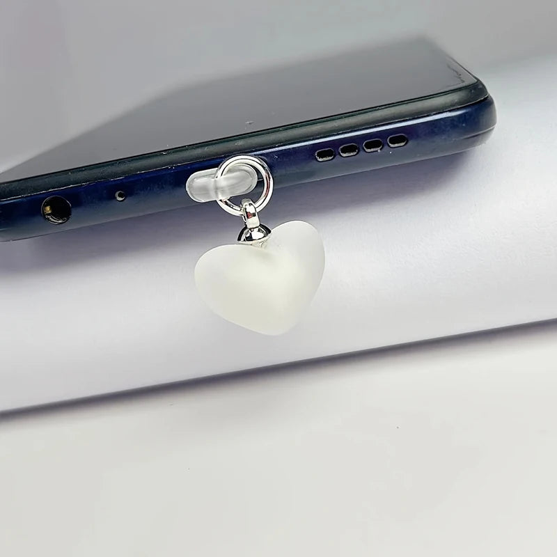 Universal Heart Dust Plug for iPhone Type-C and Android