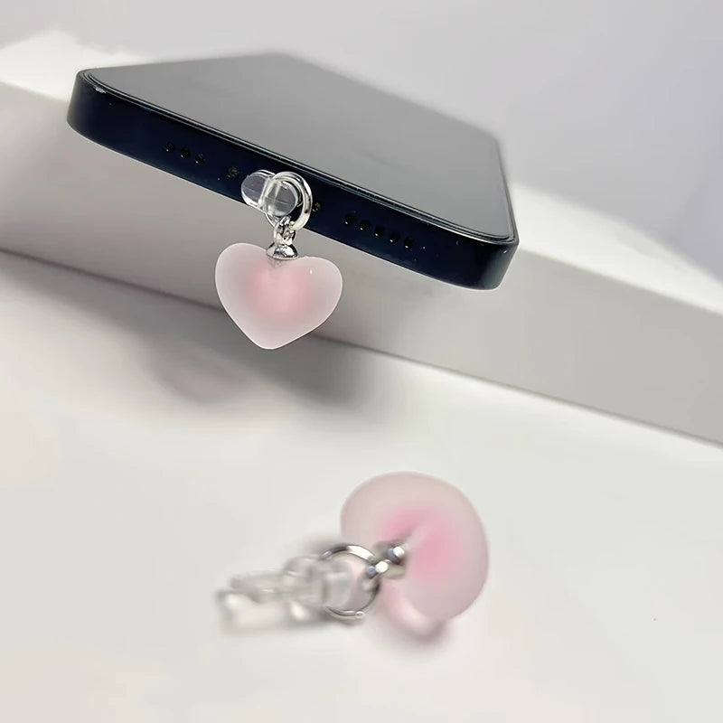 Universal Heart Dust Plug for iPhone Type-C and Android