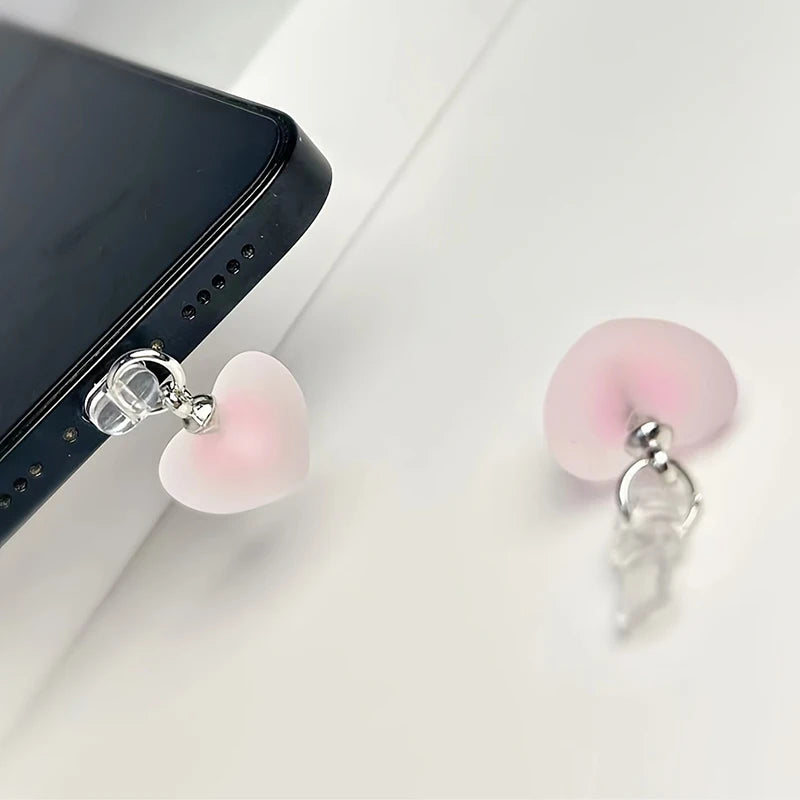 Universal Heart Dust Plug for iPhone Type-C and Android