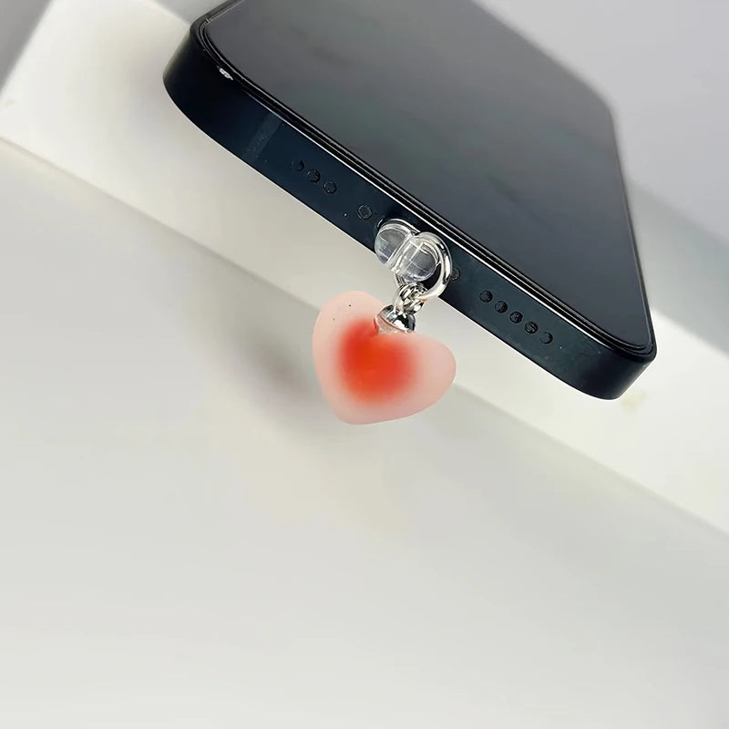 Universal Heart Dust Plug for iPhone Type-C and Android