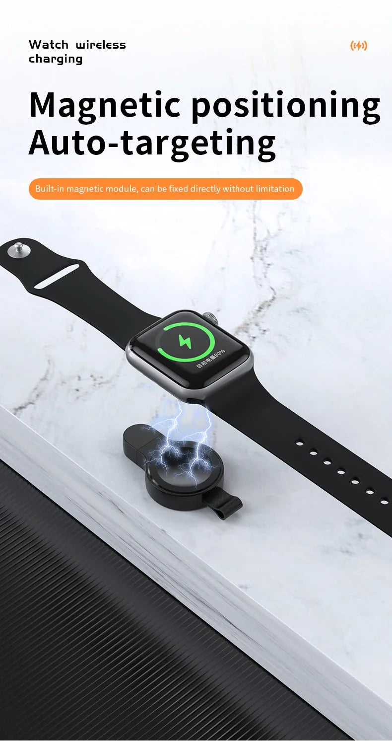 Magnetic Wireless Charging Stating For Apple Watch 3 +
