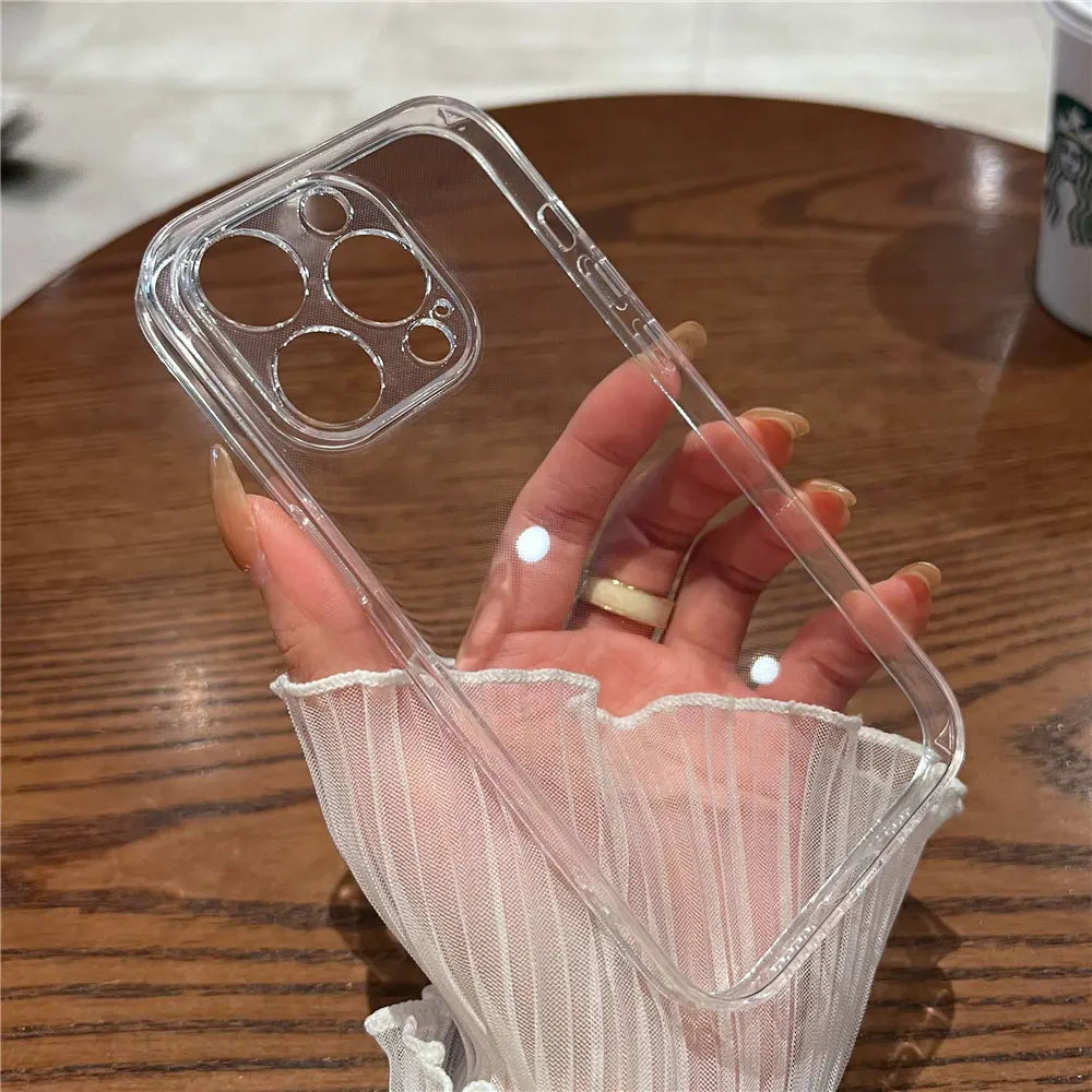 USA Flag Clear Phone Case for iPhone 12 - 13