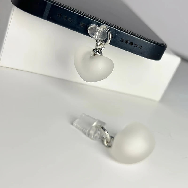 Universal Heart Dust Plug for iPhone Type-C and Android
