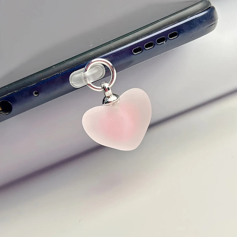 Universal Heart Dust Plug for iPhone Type-C and Android