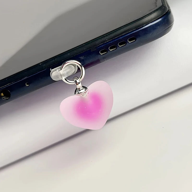 Universal Heart Dust Plug for iPhone Type-C and Android