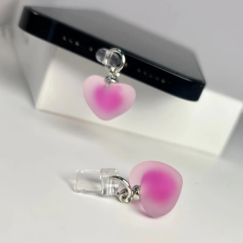 Universal Heart Dust Plug for iPhone Type-C and Android