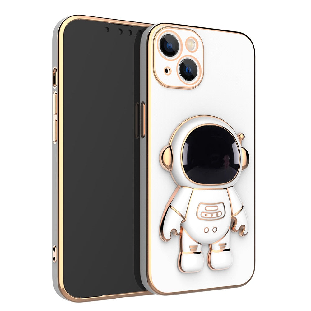 Outer Space Man Astronaut iPhone Case with Phone Holder for iPhone