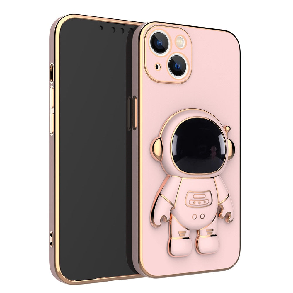 Outer Space Man Astronaut iPhone Case with Phone Holder for iPhone