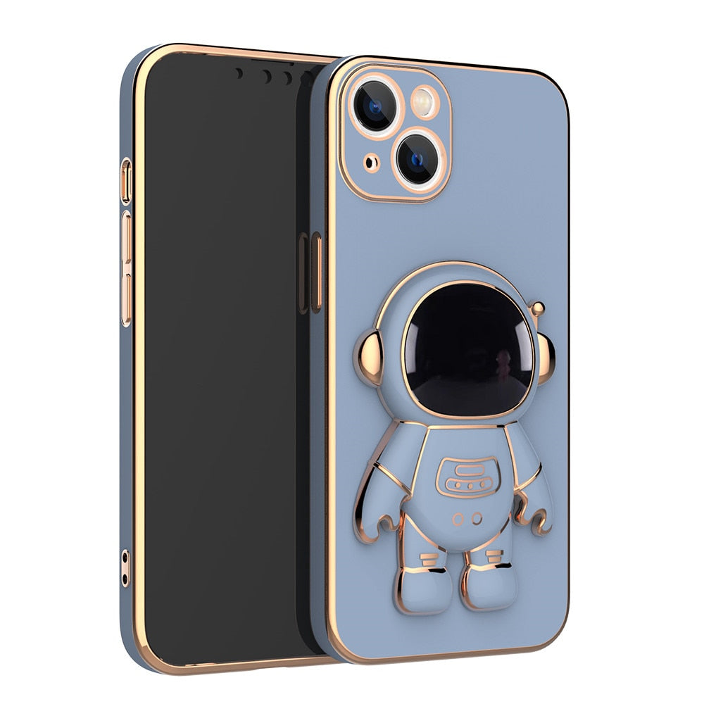 Outer Space Man Astronaut iPhone Case with Phone Holder for iPhone