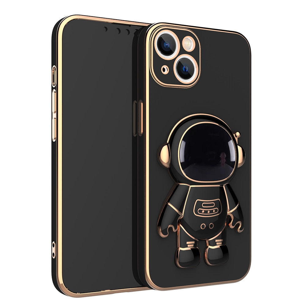 Outer Space Man Astronaut iPhone Case with Phone Holder for iPhone