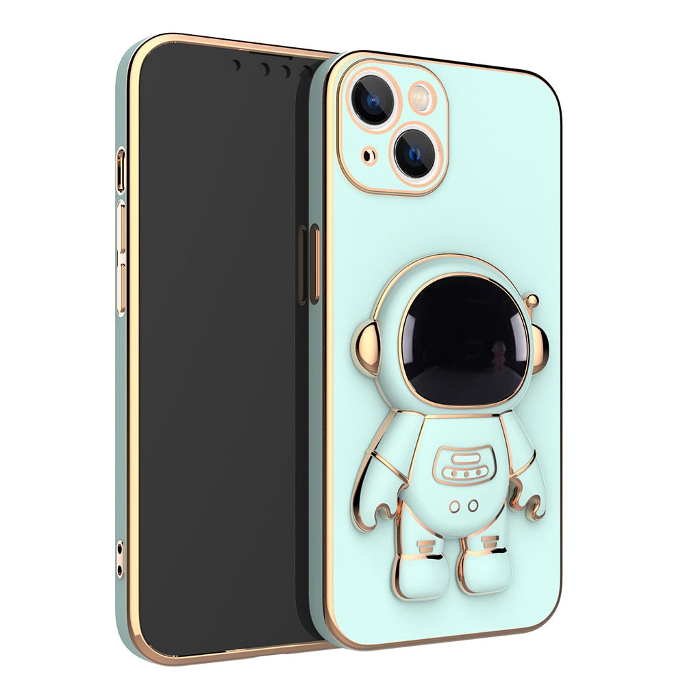 Outer Space Man Astronaut iPhone Case with Phone Holder for iPhone