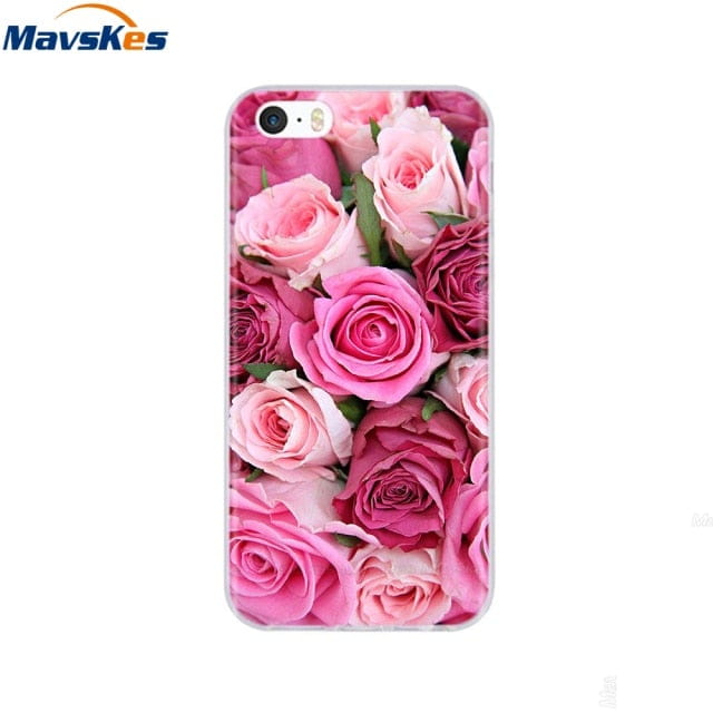 Silicone Phone Case for iPhone 5s Cases for iPhone 7 8 Cover Soft Print Cartoon Tpu Back Cover for Iphone 8 se 5 5s Pop Shell freeshipping - Best iPhone Cases Accessories
