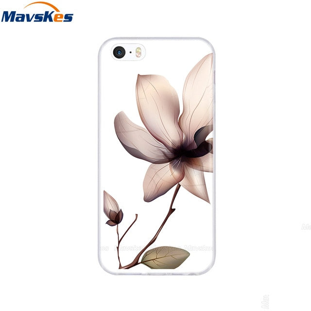 Silicone Phone Case for iPhone 5s Cases for iPhone 7 8 Cover Soft Print Cartoon Tpu Back Cover for Iphone 8 se 5 5s Pop Shell freeshipping - Best iPhone Cases Accessories