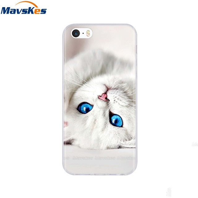 Silicone Phone Case for iPhone 5s Cases for iPhone 7 8 Cover Soft Print Cartoon Tpu Back Cover for Iphone 8 se 5 5s Pop Shell freeshipping - Best iPhone Cases Accessories
