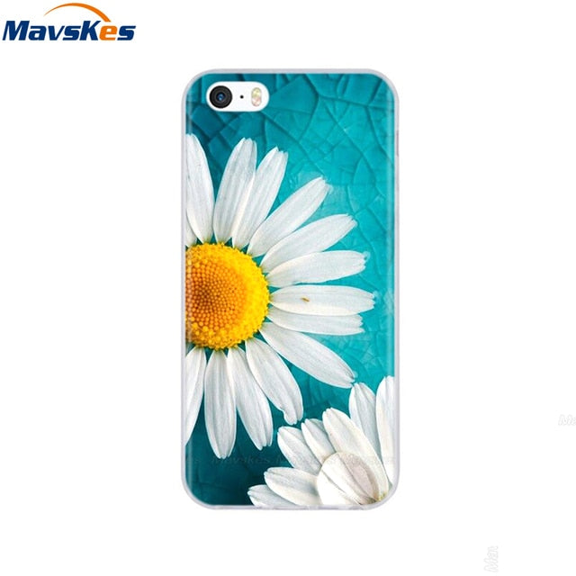 Silicone Phone Case for iPhone 5s Cases for iPhone 7 8 Cover Soft Print Cartoon Tpu Back Cover for Iphone 8 se 5 5s Pop Shell freeshipping - Best iPhone Cases Accessories