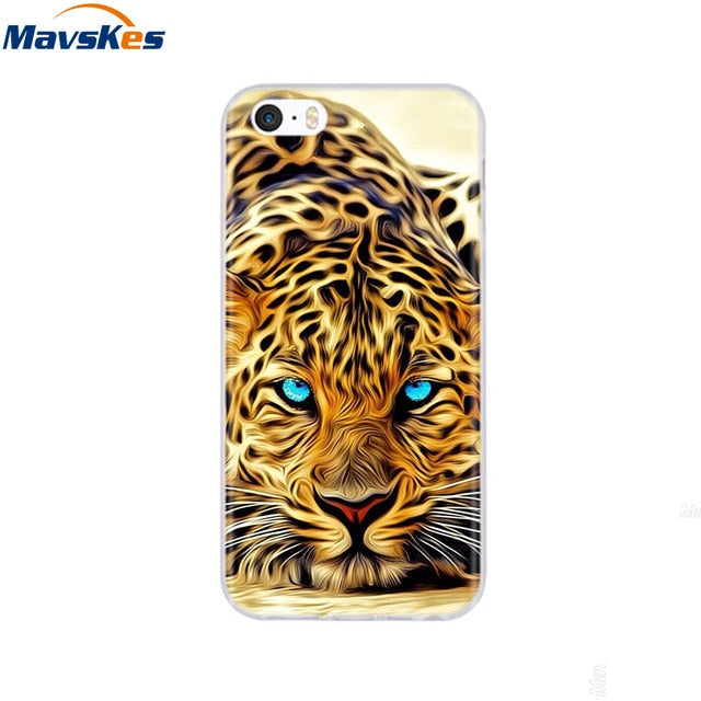 Silicone Phone Case for iPhone 5s Cases for iPhone 7 8 Cover Soft Print Cartoon Tpu Back Cover for Iphone 8 se 5 5s Pop Shell freeshipping - Best iPhone Cases Accessories