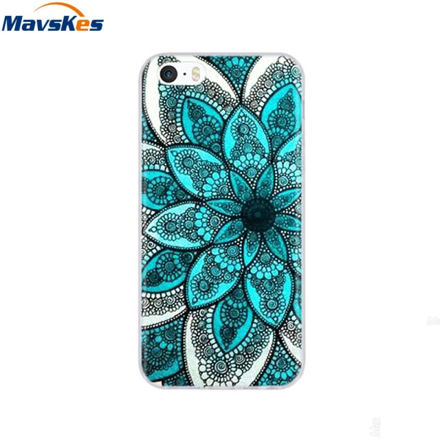 Silicone Phone Case for iPhone 5s Cases for iPhone 7 8 Cover Soft Print Cartoon Tpu Back Cover for Iphone 8 se 5 5s Pop Shell freeshipping - Best iPhone Cases Accessories