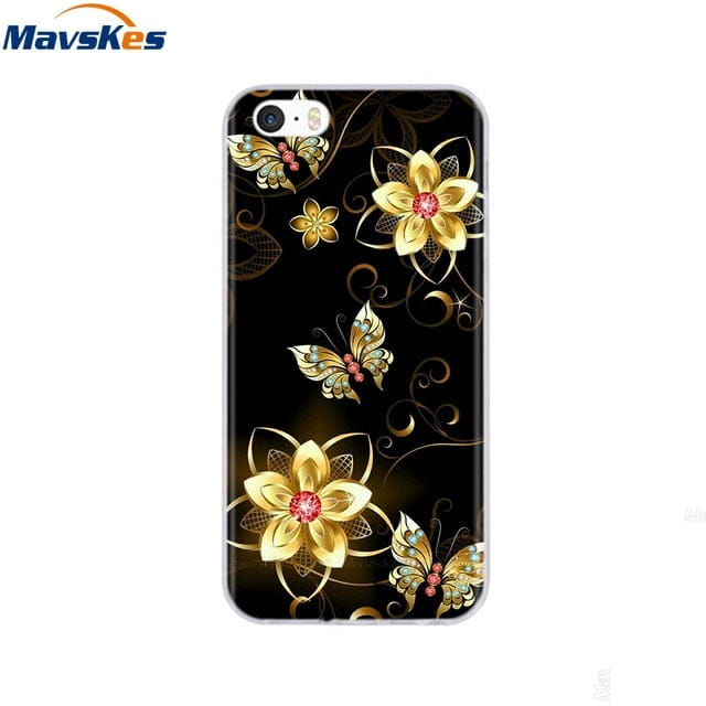 Silicone Phone Case for iPhone 5s Cases for iPhone 7 8 Cover Soft Print Cartoon Tpu Back Cover for Iphone 8 se 5 5s Pop Shell freeshipping - Best iPhone Cases Accessories