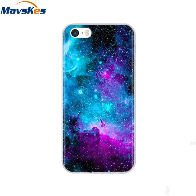 Silicone Phone Case for iPhone 5s Cases for iPhone 7 8 Cover Soft Print Cartoon Tpu Back Cover for Iphone 8 se 5 5s Pop Shell freeshipping - Best iPhone Cases Accessories
