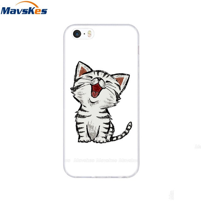 Silicone Phone Case for iPhone 5s Cases for iPhone 7 8 Cover Soft Print Cartoon Tpu Back Cover for Iphone 8 se 5 5s Pop Shell freeshipping - Best iPhone Cases Accessories