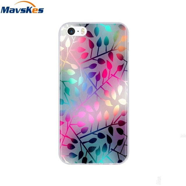 Silicone Phone Case for iPhone 5s Cases for iPhone 7 8 Cover Soft Print Cartoon Tpu Back Cover for Iphone 8 se 5 5s Pop Shell freeshipping - Best iPhone Cases Accessories