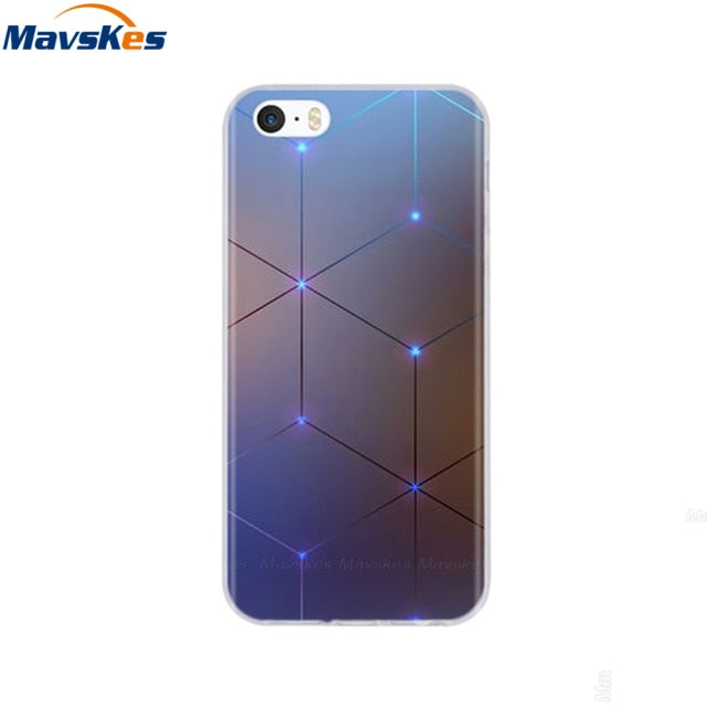Silicone Phone Case for iPhone 5s Cases for iPhone 7 8 Cover Soft Print Cartoon Tpu Back Cover for Iphone 8 se 5 5s Pop Shell freeshipping - Best iPhone Cases Accessories