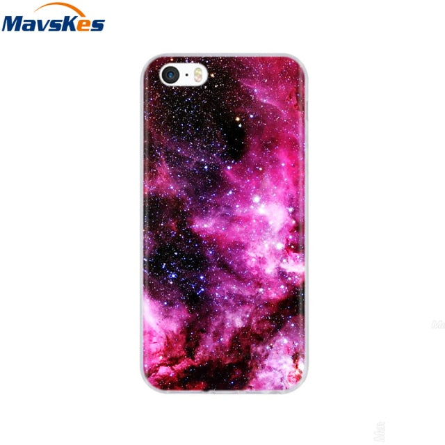 Silicone Phone Case for iPhone 5s Cases for iPhone 7 8 Cover Soft Print Cartoon Tpu Back Cover for Iphone 8 se 5 5s Pop Shell freeshipping - Best iPhone Cases Accessories