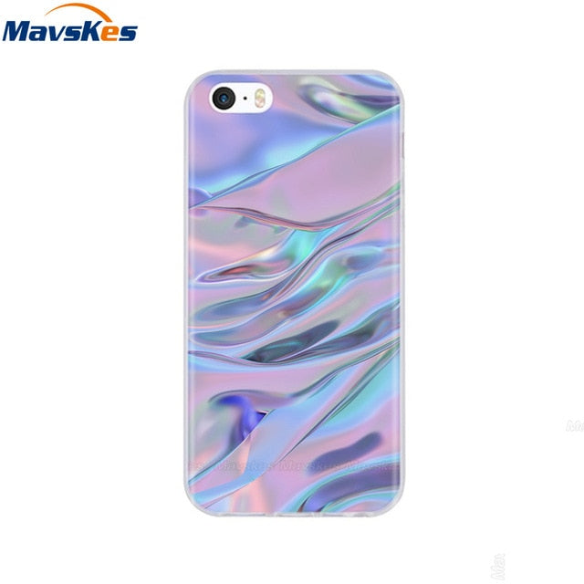 Silicone Phone Case for iPhone 5s Cases for iPhone 7 8 Cover Soft Print Cartoon Tpu Back Cover for Iphone 8 se 5 5s Pop Shell freeshipping - Best iPhone Cases Accessories