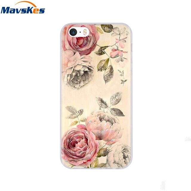 Silicone Phone Case for iPhone 5s Cases for iPhone 7 8 Cover Soft Print Cartoon Tpu Back Cover for Iphone 8 se 5 5s Pop Shell freeshipping - Best iPhone Cases Accessories