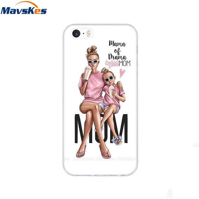 Silicone Phone Case for iPhone 5s Cases for iPhone 7 8 Cover Soft Print Cartoon Tpu Back Cover for Iphone 8 se 5 5s Pop Shell freeshipping - Best iPhone Cases Accessories