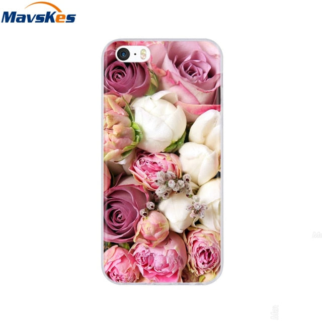Silicone Phone Case for iPhone 5s Cases for iPhone 7 8 Cover Soft Print Cartoon Tpu Back Cover for Iphone 8 se 5 5s Pop Shell freeshipping - Best iPhone Cases Accessories