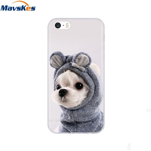 Silicone Phone Case for iPhone 5s Cases for iPhone 7 8 Cover Soft Print Cartoon Tpu Back Cover for Iphone 8 se 5 5s Pop Shell freeshipping - Best iPhone Cases Accessories