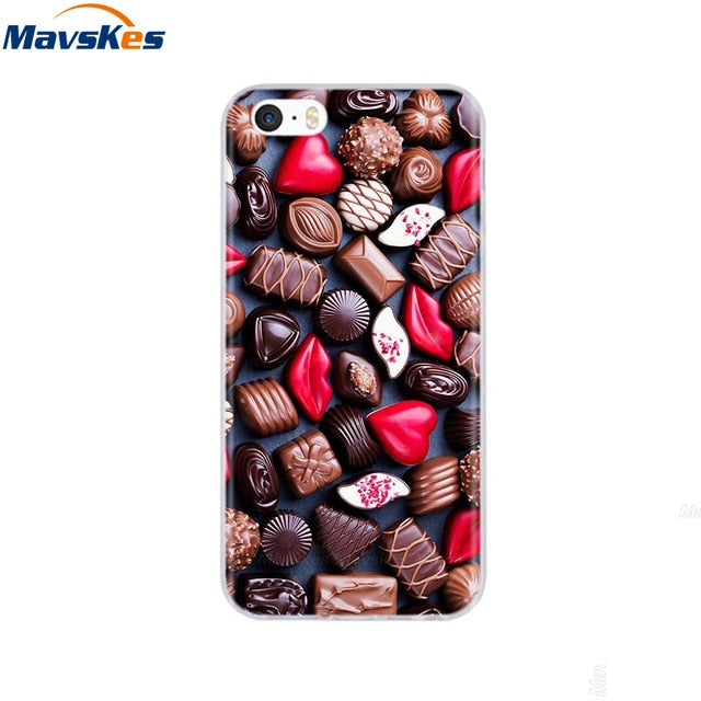 Silicone Phone Case for iPhone 5s Cases for iPhone 7 8 Cover Soft Print Cartoon Tpu Back Cover for Iphone 8 se 5 5s Pop Shell freeshipping - Best iPhone Cases Accessories