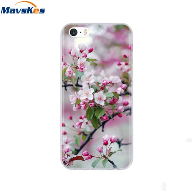 Silicone Phone Case for iPhone 5s Cases for iPhone 7 8 Cover Soft Print Cartoon Tpu Back Cover for Iphone 8 se 5 5s Pop Shell freeshipping - Best iPhone Cases Accessories