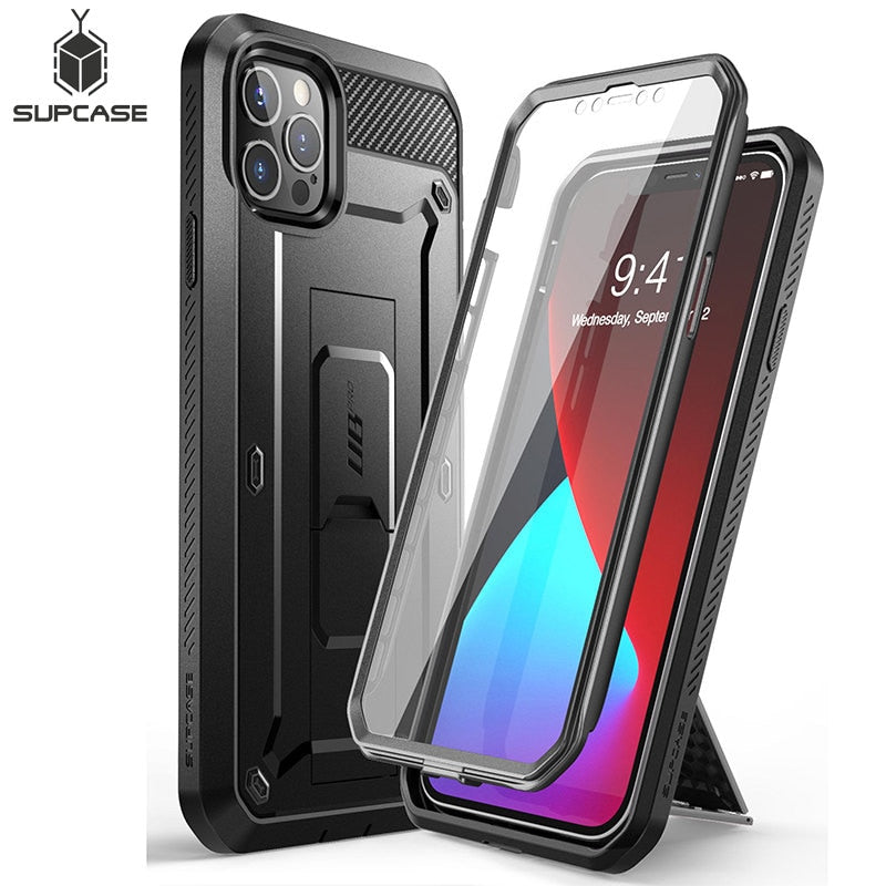 SUPCASE Full-Body Rugged Holster Cover with Built-in Screen Protector & Kickstand freeshipping - Best iPhone Cases Accessories