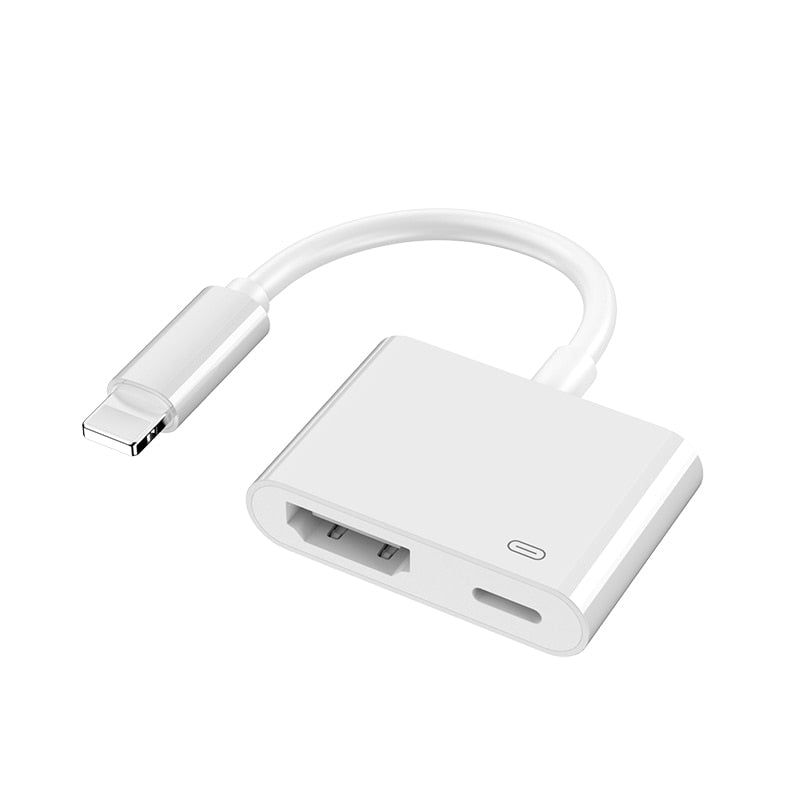 Lightning To HDMI-Compatible 2 Ports Splitter Cable Converter 1080P Digital AV Adapter Accessories for iPhone iPad To TV freeshipping - Best iPhone Cases Accessories