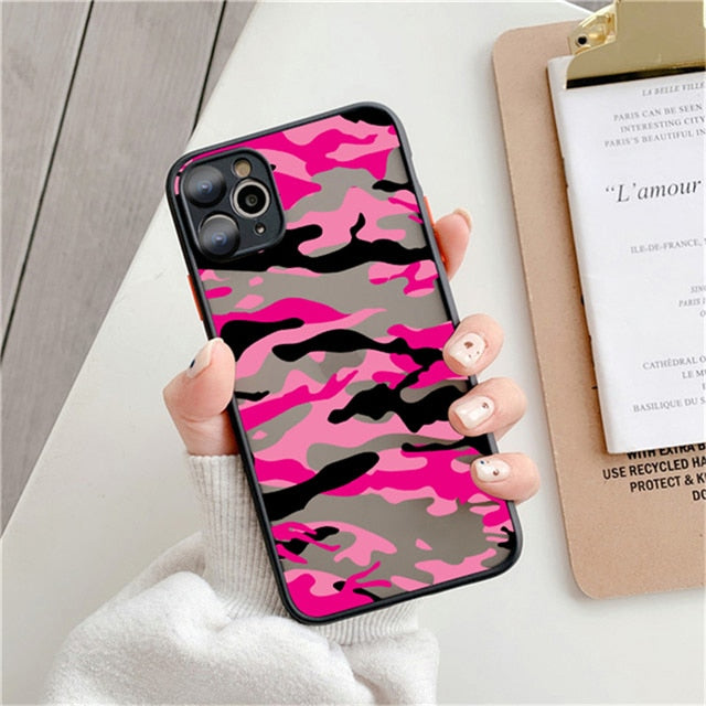 Fashion Leopard Pattern Matte Case For iPhone 12 11 Pro Max 7 8 Plus XS Max XR X 13 12 Mini SE 2020 Transparent Shockproof Cover freeshipping - Best iPhone Cases Accessories