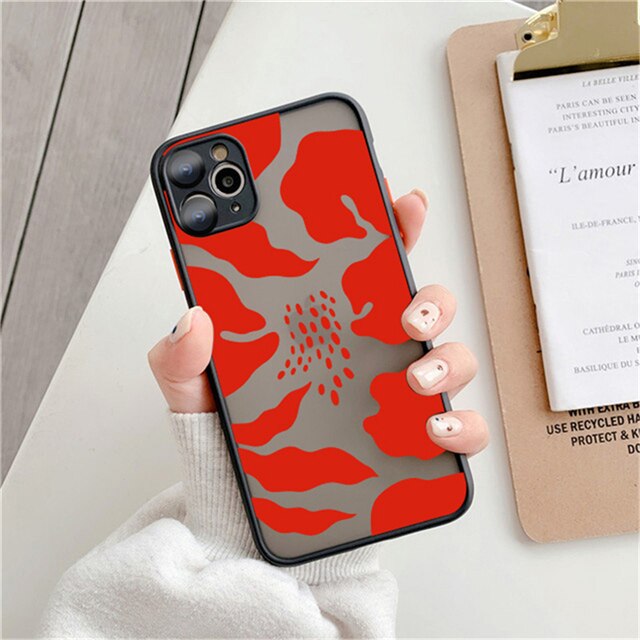 Fashion Leopard Pattern Matte Case For iPhone 12 11 Pro Max 7 8 Plus XS Max XR X 13 12 Mini SE 2020 Transparent Shockproof Cover freeshipping - Best iPhone Cases Accessories