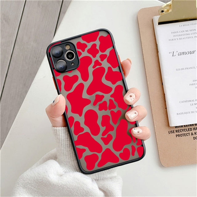 Fashion Leopard Pattern Matte Case For iPhone 12 11 Pro Max 7 8 Plus XS Max XR X 13 12 Mini SE 2020 Transparent Shockproof Cover freeshipping - Best iPhone Cases Accessories