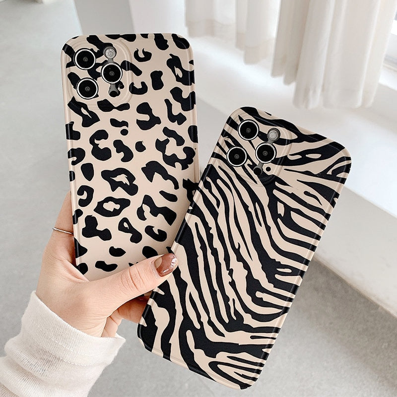 Leopard Print Phone Case For iPhone 12 11 Pro Max XR X XS Max 7 8 Plus Camera Protection Back Cover For iPhone 11 12 Mini 12 Pro freeshipping - Best iPhone Cases Accessories