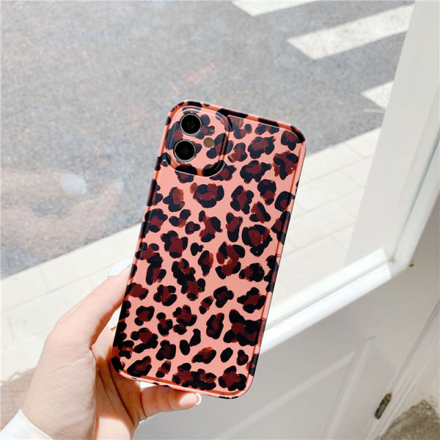 Leopard Print Phone Case For iPhone 12 11 Pro Max XR X XS Max 7 8 Plus Camera Protection Back Cover For iPhone 11 12 Mini 12 Pro freeshipping - Best iPhone Cases Accessories