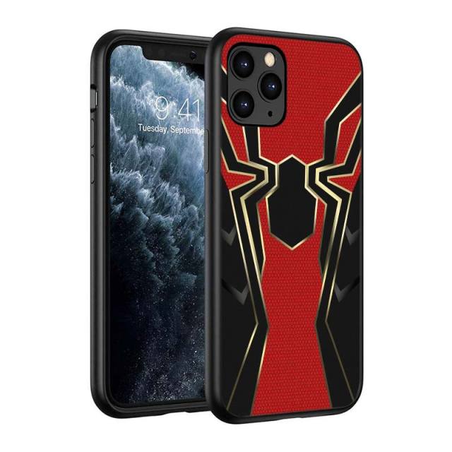 Iron Spider Man Infinity War Silicone Black Cover For Apple IPhone 12 Mini 11 Pro XS MAX XR X 8 7 6S 6 Plus 5S SE Phone Case freeshipping - Best iPhone Cases Accessories